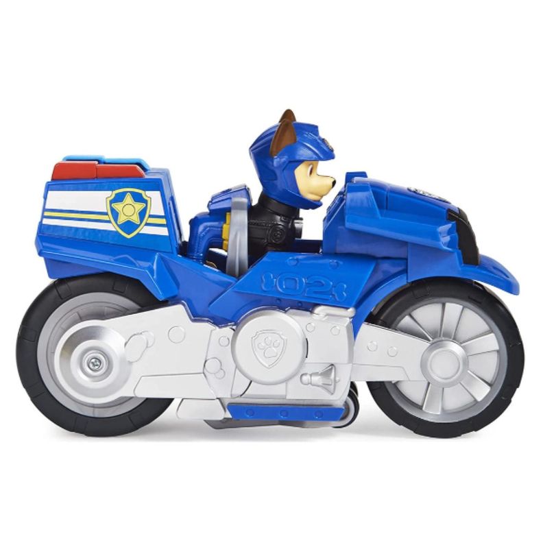 Juguete Chase Moto Azul Friccion Paw Patrol-1