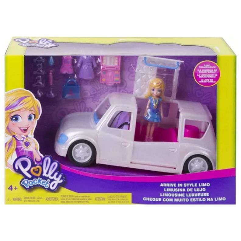 Juguete Polly Pocket Con Limusina De Lujo Y Accesorios-5