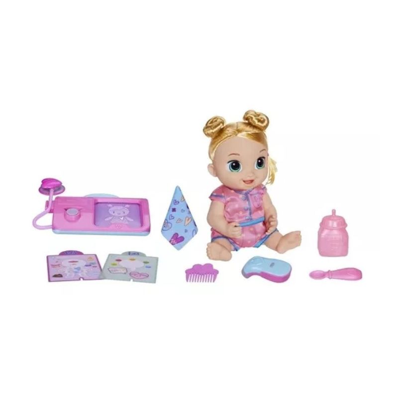 Juguete Muñeca Lulu Achoo Rubia Baby Alive Infantil-2