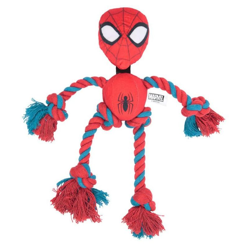 Juguete Interactivo Para Mascotas Spiderman Tierna Rojo-0