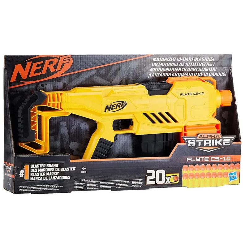 Juguete Nerf Alpha Strike Flyte Cs-10 Motorizada 20 Dardos Hasbro-4