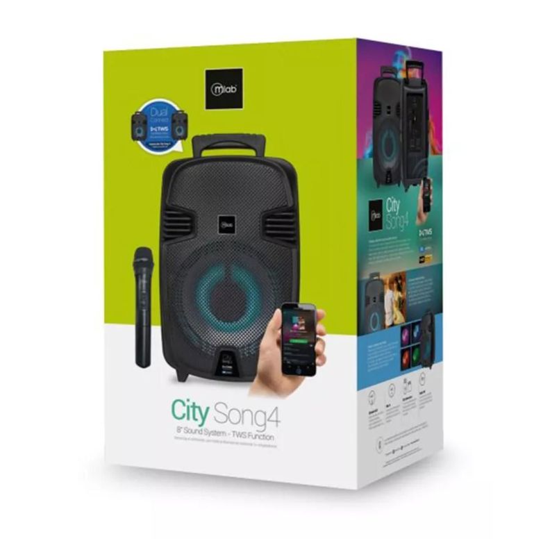 Parlante Bluetooth Microfono USB City Song 4 Mlab-0