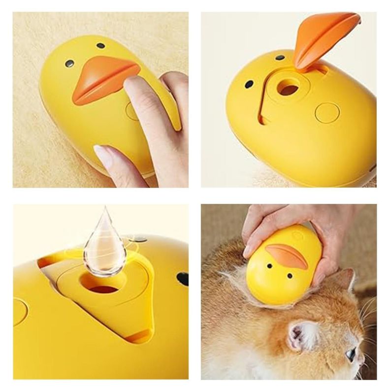 Cepillo Con Vapor Para Limpieza Y Masajes Para Mascotas Amar-5