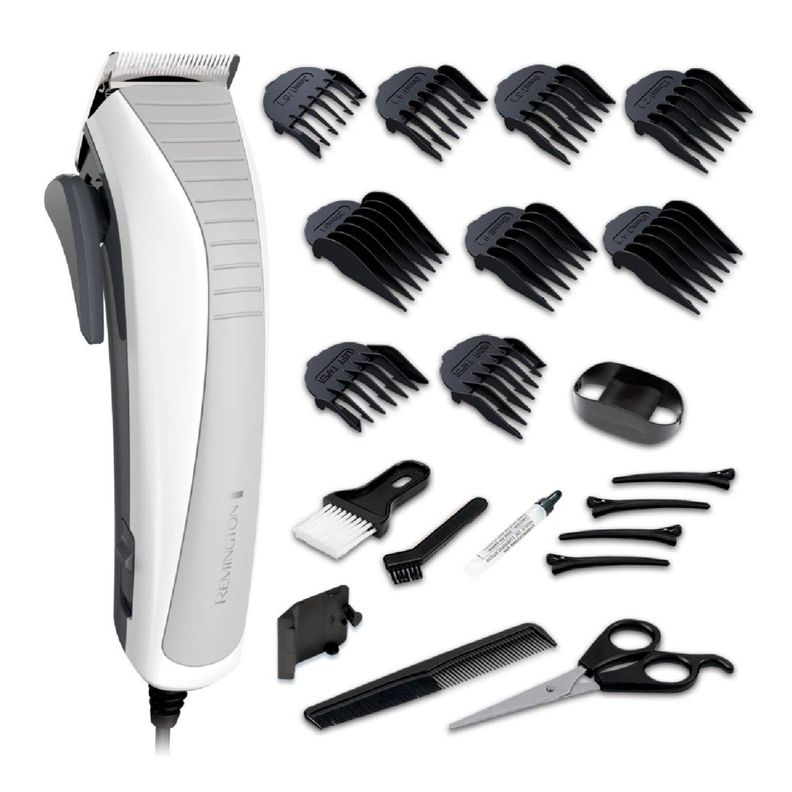 Maquina Cortadora De Cabello Pelo 23 Piezas Blanco HC4050 Remington-1