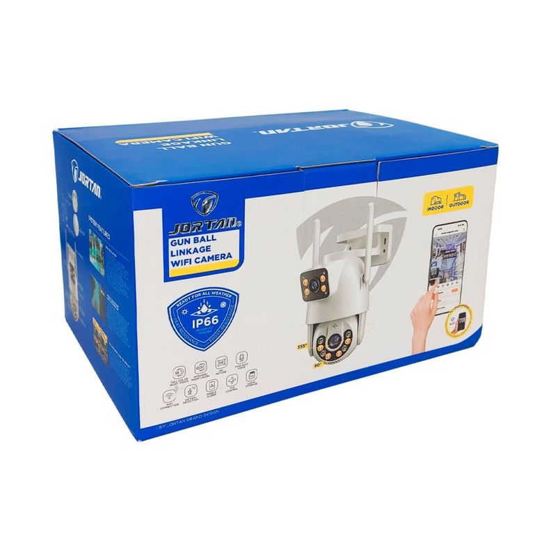 Camara De Seguridad WiFi Doble Lente HD VN IP66 Blanca-3