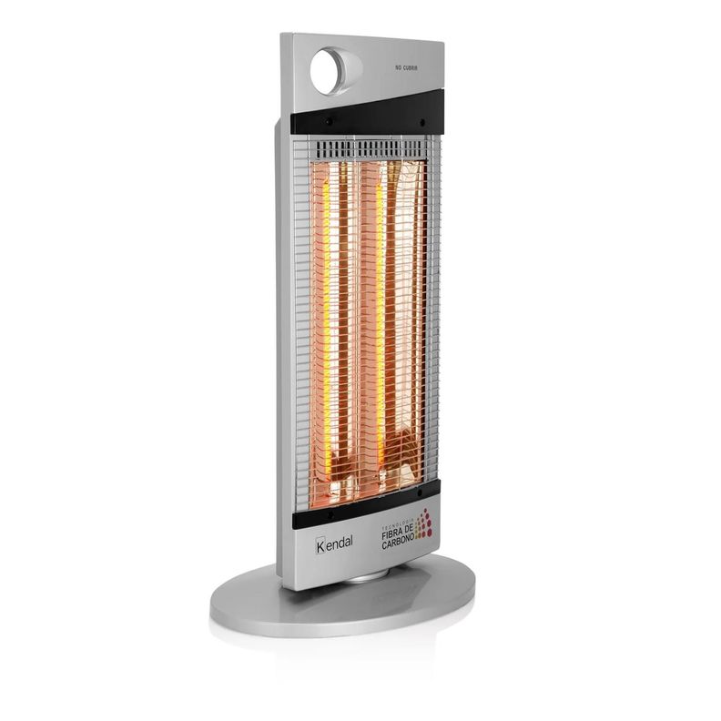 Estufa Calefactor Electrica Fibra De Carbono 1000W Gris NSB-120K5-0