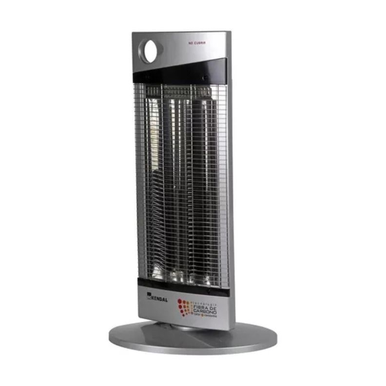 Estufa Calefactor Electrica Fibra De Carbono 1000W Gris NSB-120K5-1