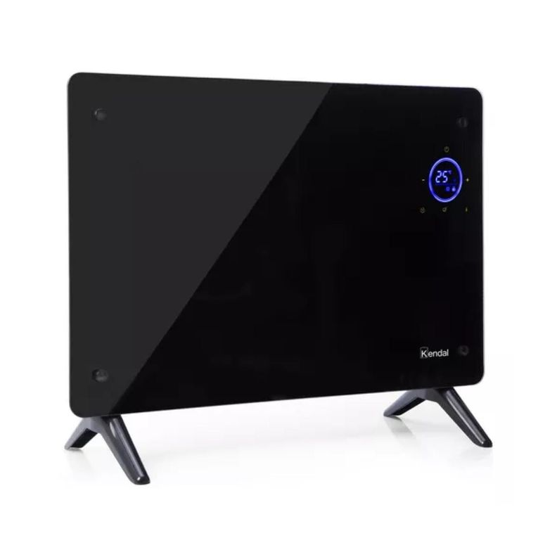 Estufa Calefactor Panel Convector Electrico 1500W WiFi LED Negro KGH-1500-0