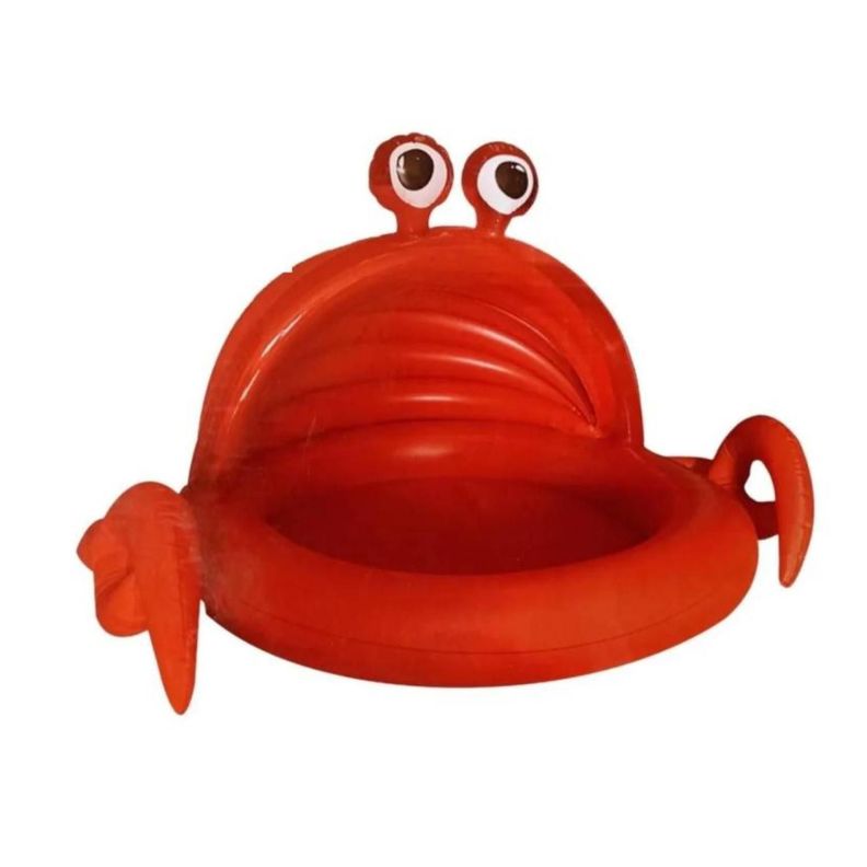 Piscina Inflable Redonda Con Techo 95x65cm Cangrejo Infantil-0