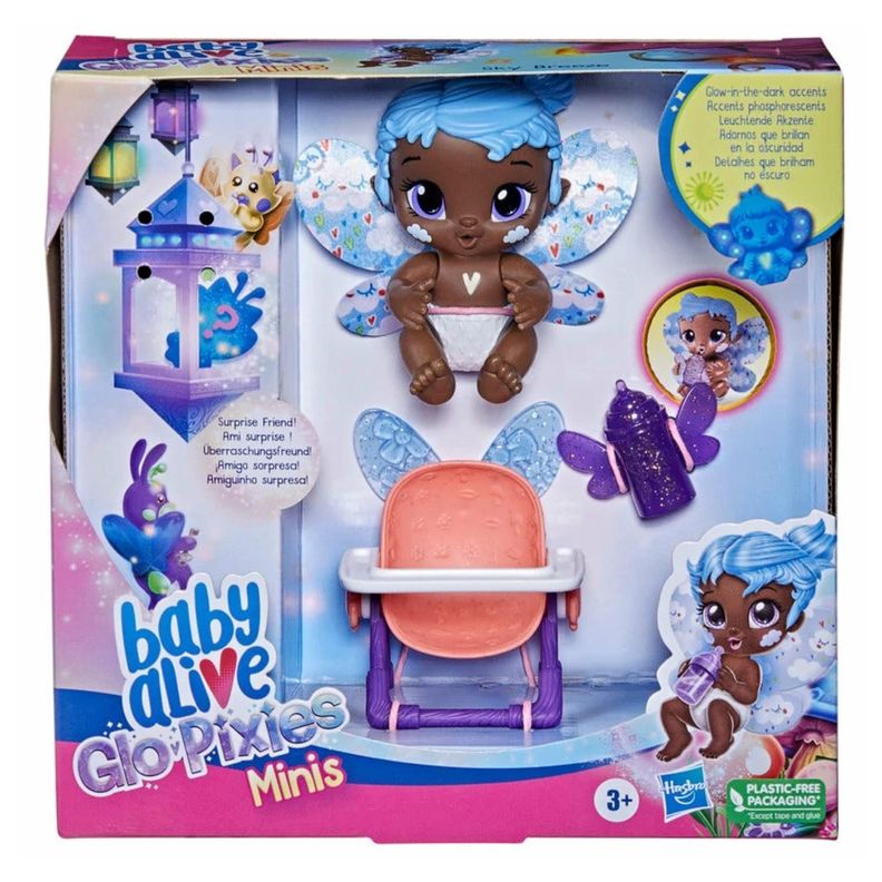 Juguete Muñeca Ada Baby Alive Glo Pixies Minis Sky Breeze-0