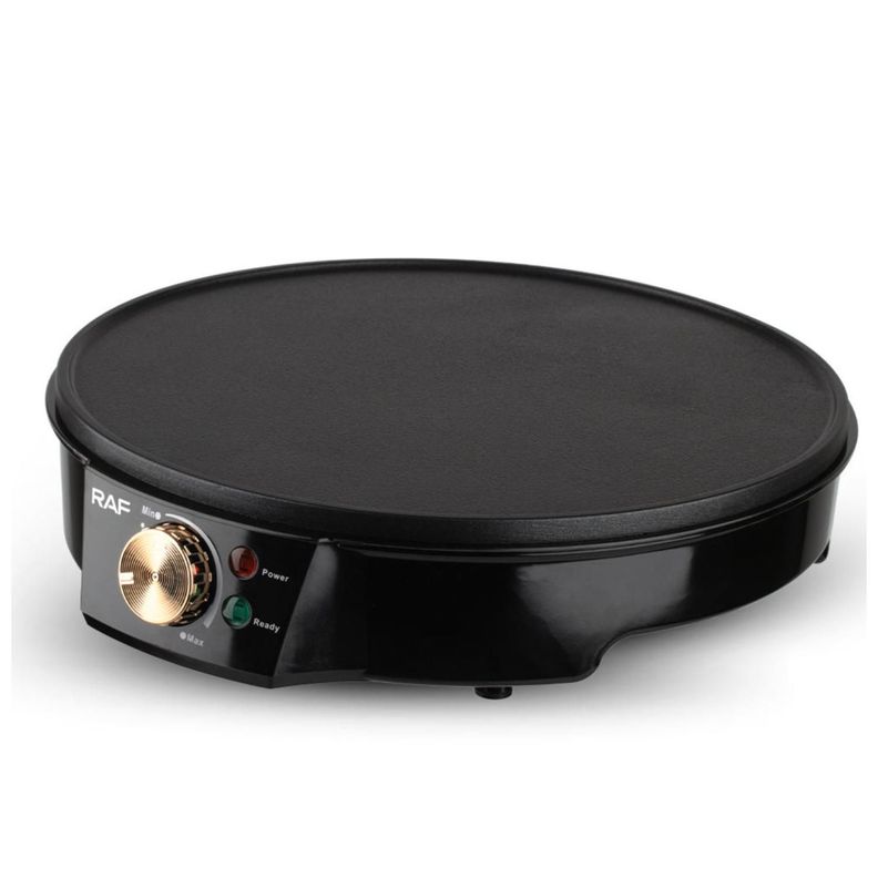 Maquina Panqueque O Asador Sarten Crepe 1200W Negro R528 Raf-0