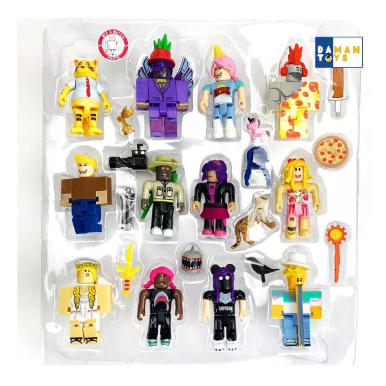Juguete Set 12 Figuras Roblox 7Cm Serie 2 Pizza Accesorios-3