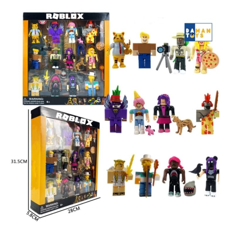 Juguete Set 12 Figuras Roblox 7Cm Serie 2 Pizza Accesorios-1