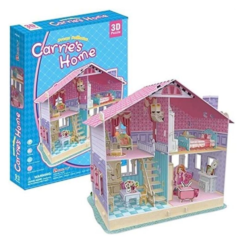 Juguete Casa De Muñecas Armable Puzzle 3D 93 Piezas-4