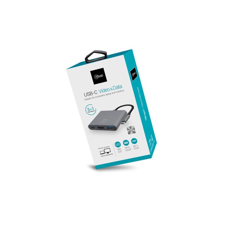 Hub Adaptador USB C A USB 3.0 HDMI USB C 8862 Mlab-2