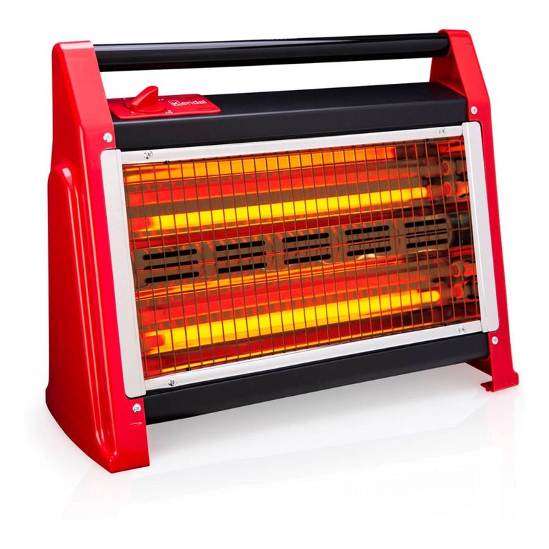 Estufa Calefactor Electrico De Cuarzo 1600W 2N Rojo KC-160AS Kendal-3