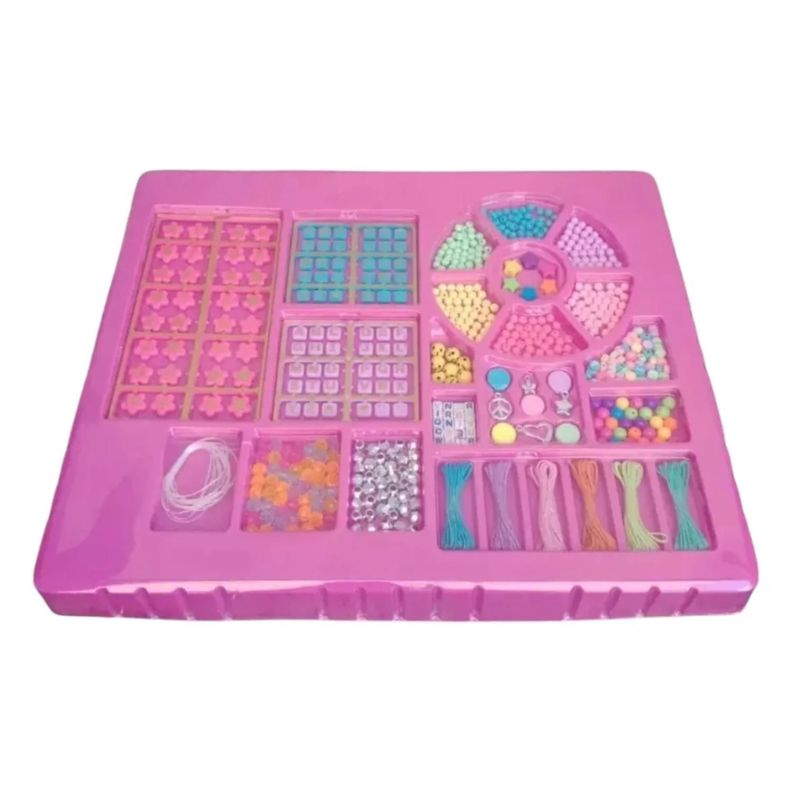 Juguete Set De Mostacillas Para Hacer Pulseras Infantiles