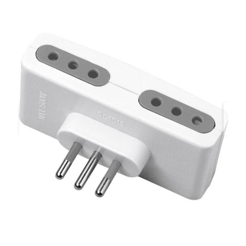 Adaptador Enchufe 4 Socket 4 Tomas Blanco-1