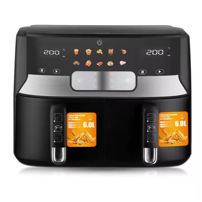 Freidora De Aire Air Fryer Digital Doble 12L R5272 Raf-1