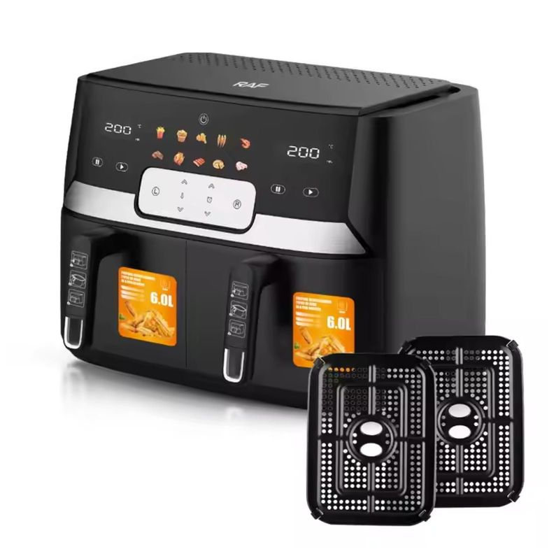 Freidora De Aire Air Fryer Digital Doble 12L R5272 Raf-3
