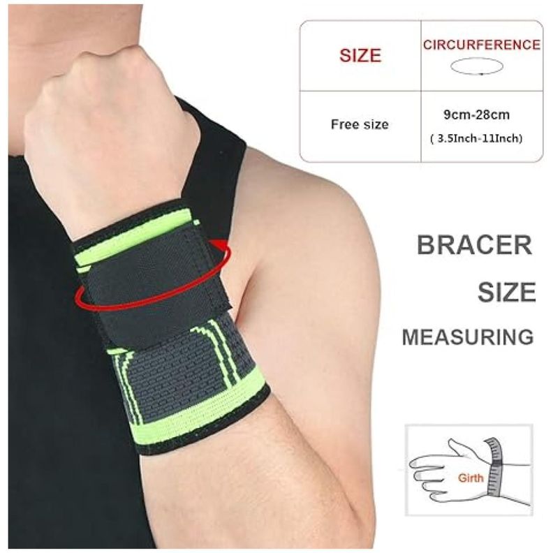 Muñequera Deportiva Elastica Compresion Cuidado Lesion-1