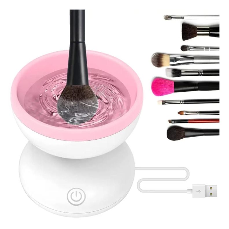 Limpiador Brochas De Maquillaje Electrico USB Sin Dañarlas-2