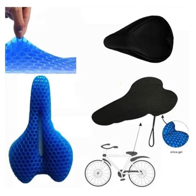 Funda De Cojin Sillin Ergonomico Acolchado Gel Para Bicicleta-2