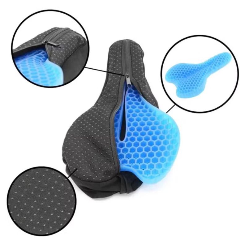 Funda De Cojin Sillin Ergonomico Acolchado Gel Para Bicicleta-3