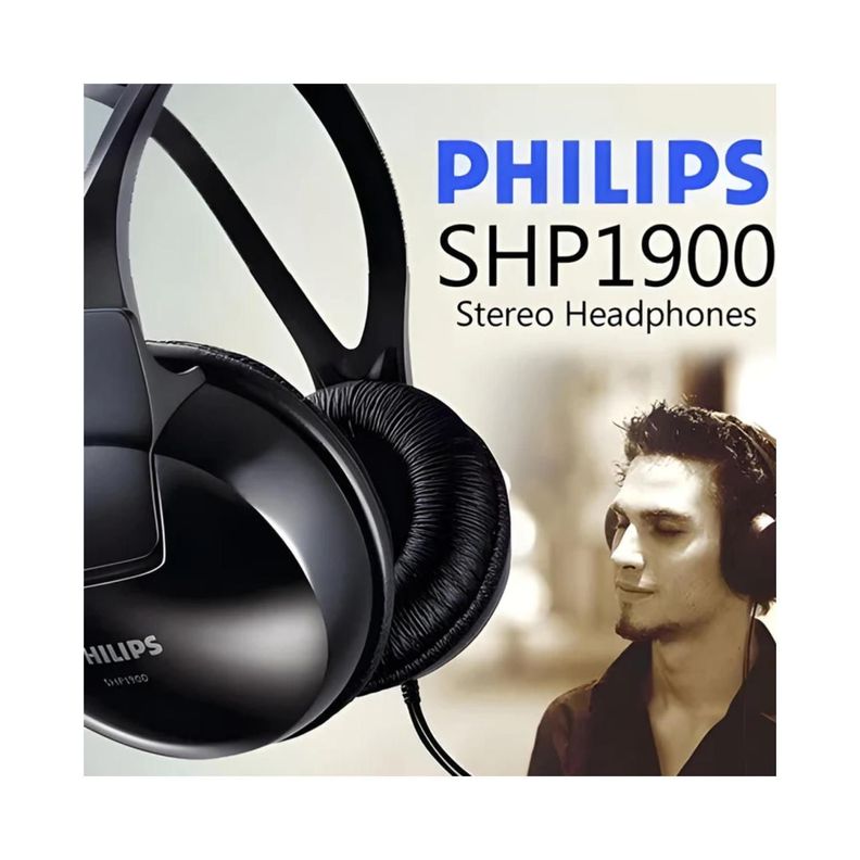 Audifonos Over Ear Jack 3.5mm Negro SHP1900/00-2