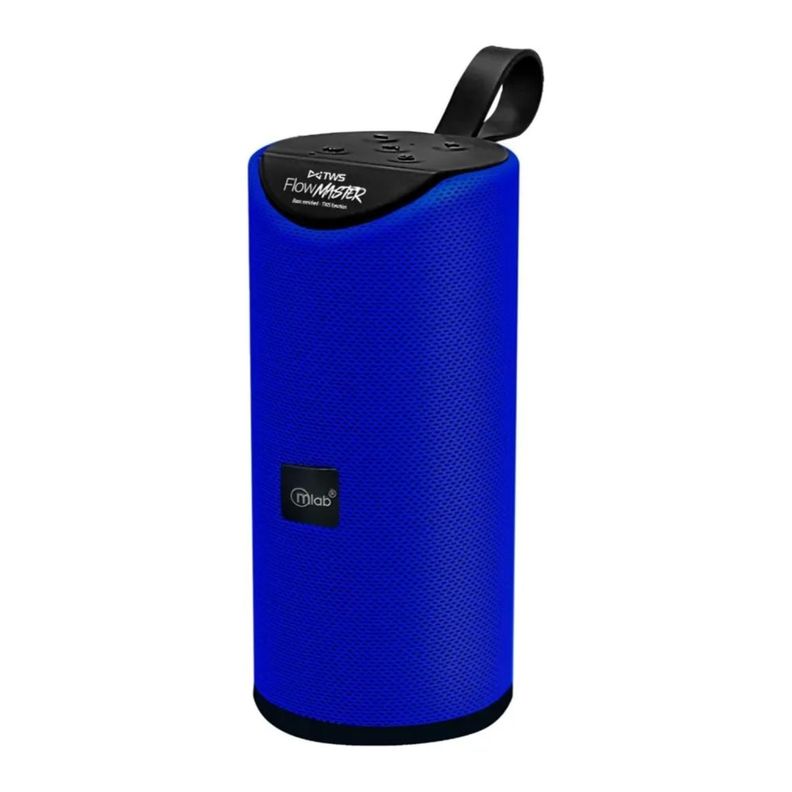 Parlante Bluetooth 20W Recargable Azul Flow Master 8859
