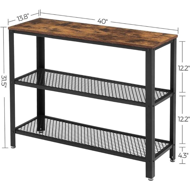 Mueble Recibidor Estilo Industrial Arrimo Farum 80x101x35cm-2