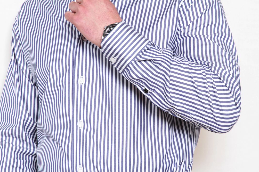Camisa Premium Líneas Azul Petróleo-2