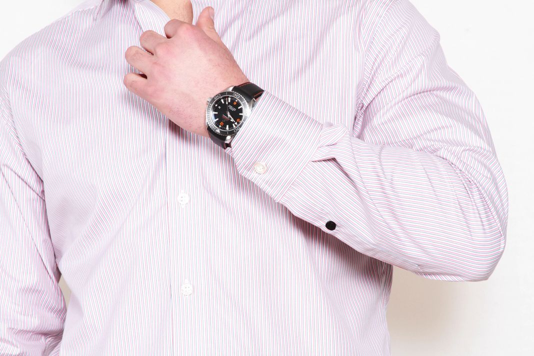 Camisa Premium Líneas Rojas y Grises-2
