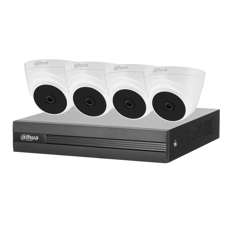  Kit CCTV Dahua 4 camaras 2MP HD +Disco duro 1TB incluido +DVR 4 Canales-1