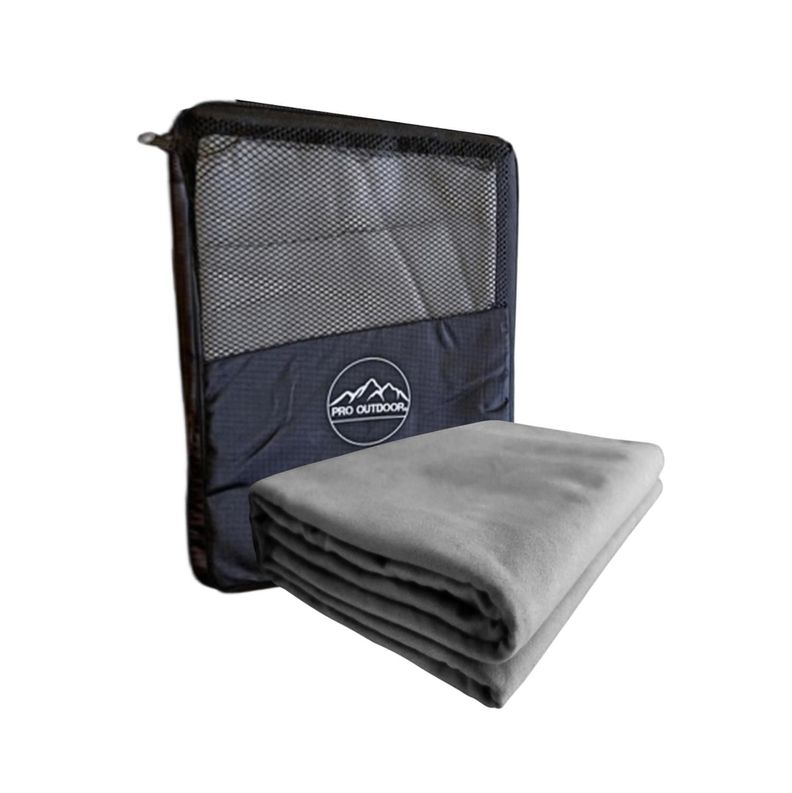 Toalla XL Microfibra Suede Gris