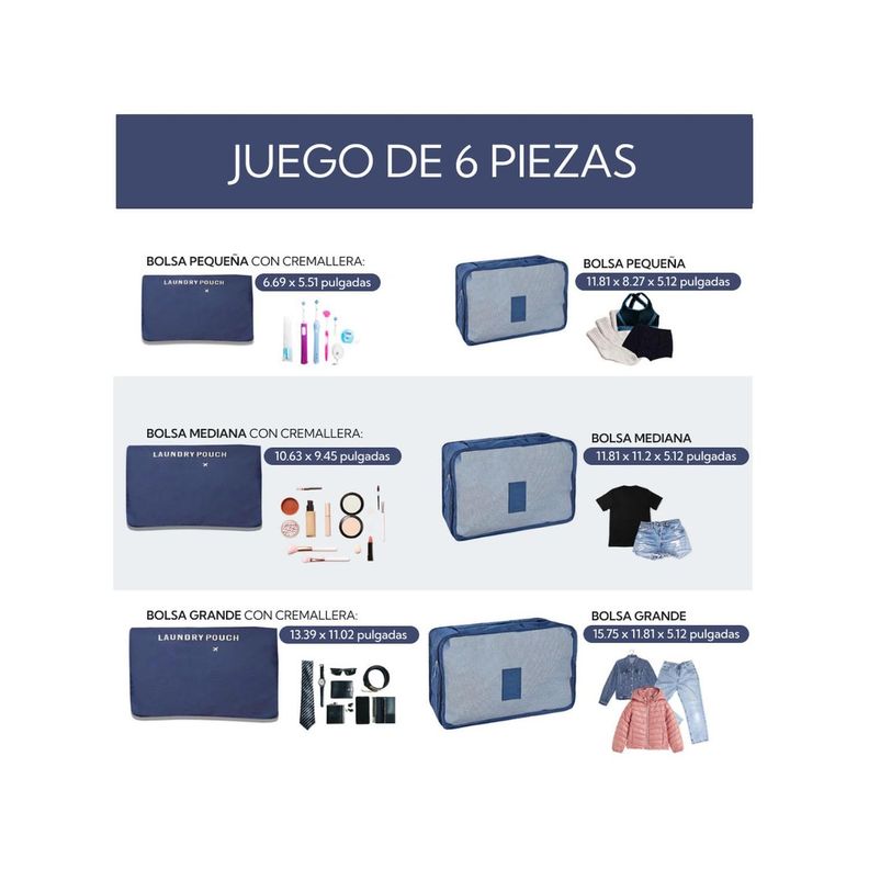 6 Organizadores Para Maletas-7