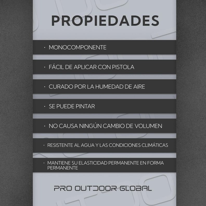 Sellador y Adhesivo Poliuretano PU 40 600 ML Pintable Gris-2