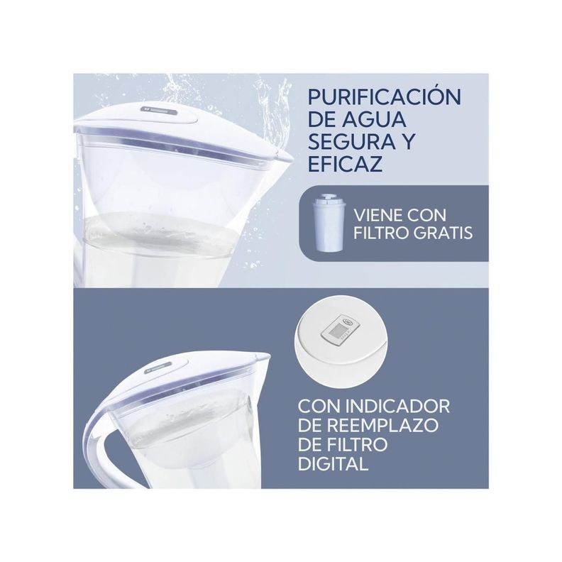 Jarra Purificadora De Agua Bianca Home 3.8 Litros-Blanco-2
