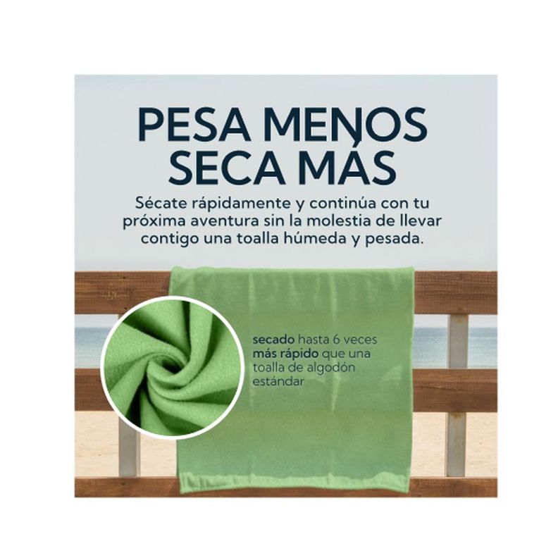 Toalla Microfibra Suede Verde-1