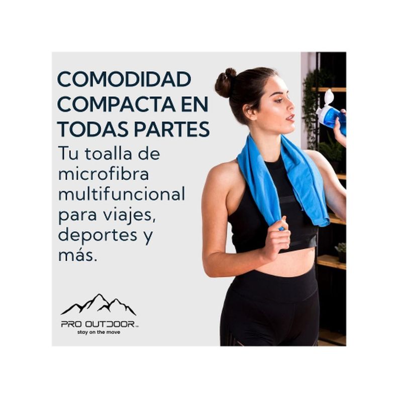 Toalla Microfibra Suede Azul-4