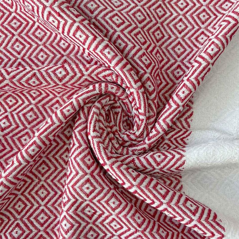 Toalla Turca Oman Diamond Red-2