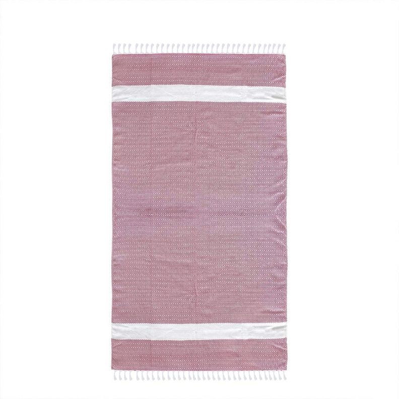 Toalla Turca Oman Diamond Red-3