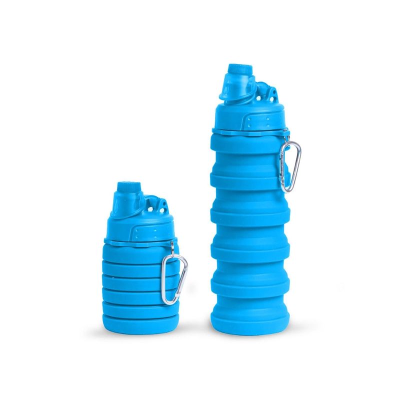 Pack 2 Botellas Plegable Azul-4