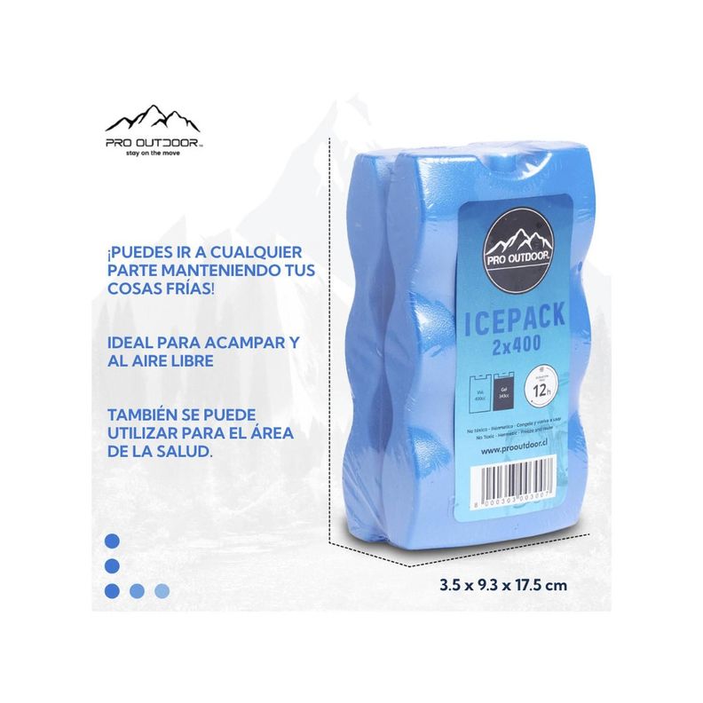 Icepack Duro 2x400 Gramos Pro Outdoor-2