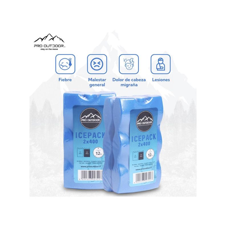Icepack Duro 2x400 Gramos Pro Outdoor-5
