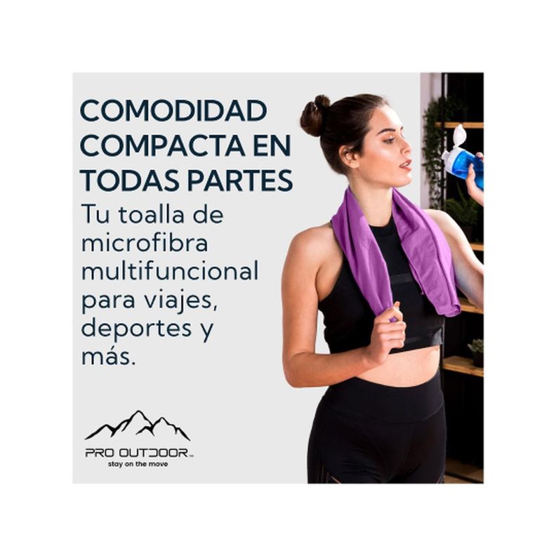 Pack 2 Toallas Microfibra Suede Morada-2