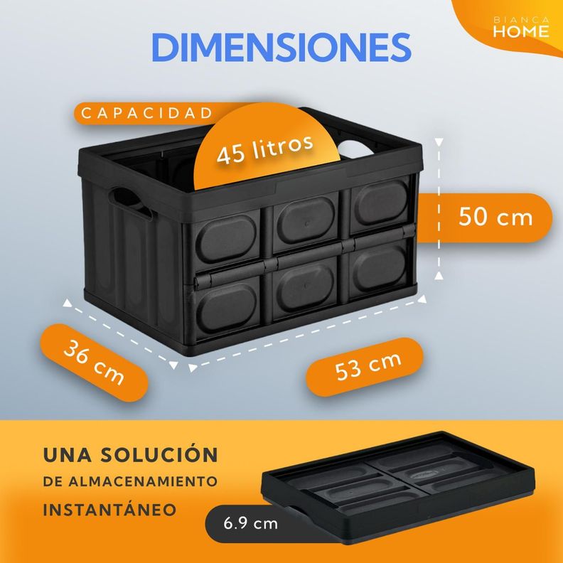 Caja Organizadora Plegable Multiuso 45L-4