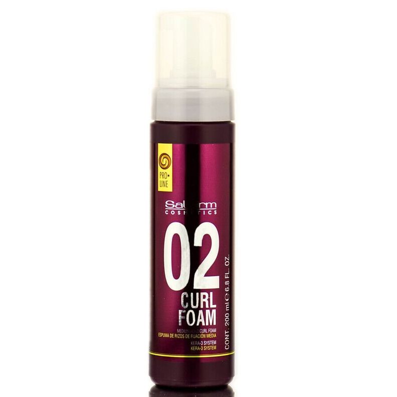 salerm espuma de rizos fijacion media 02 curl foam 200ml-0