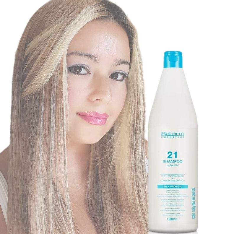Salerm Shampoo Y Mascarilla 1.000ml Y Set Ampollas Boost 21-3