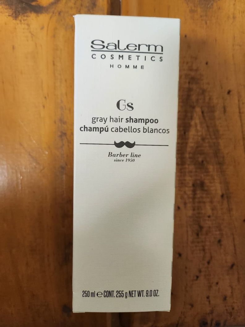 Salerm Hombre Shampoo Cabellos Blancos Matizador 250ml-1